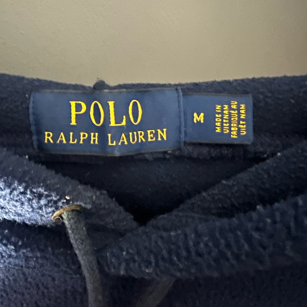 Polo by Ralph Lauren Men's Blue Sweater with Red Logo - Picture 5 of 5